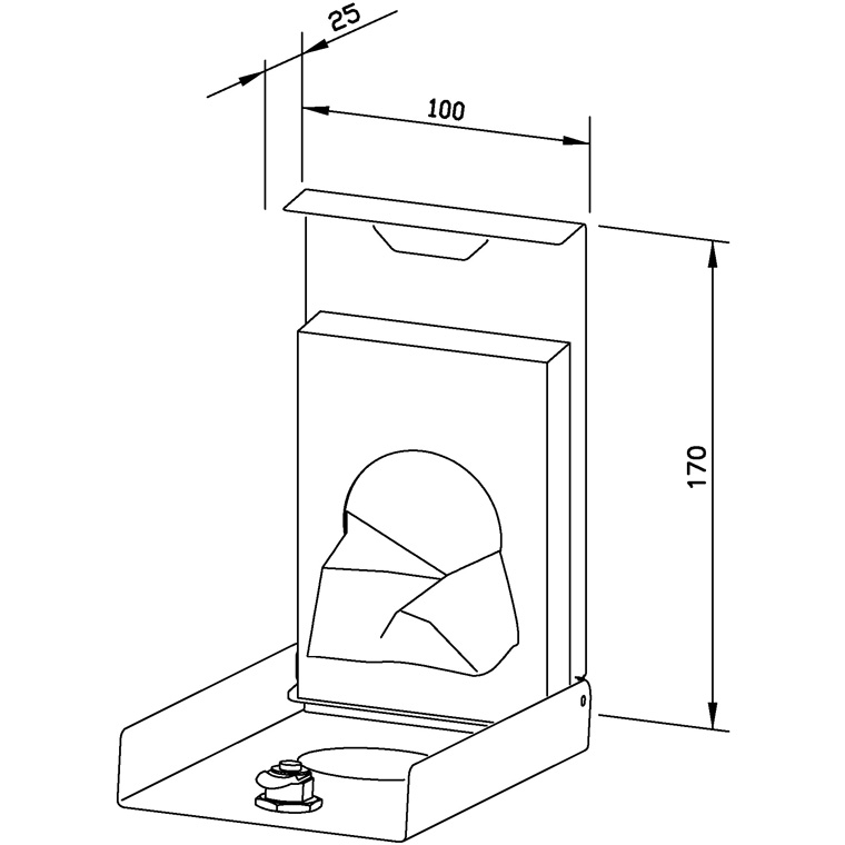 731518 Диспенсер для гигиенических сумок WP156-1 WAGNER_EWAR A-LINE Wagner Ewar  - Вид №1