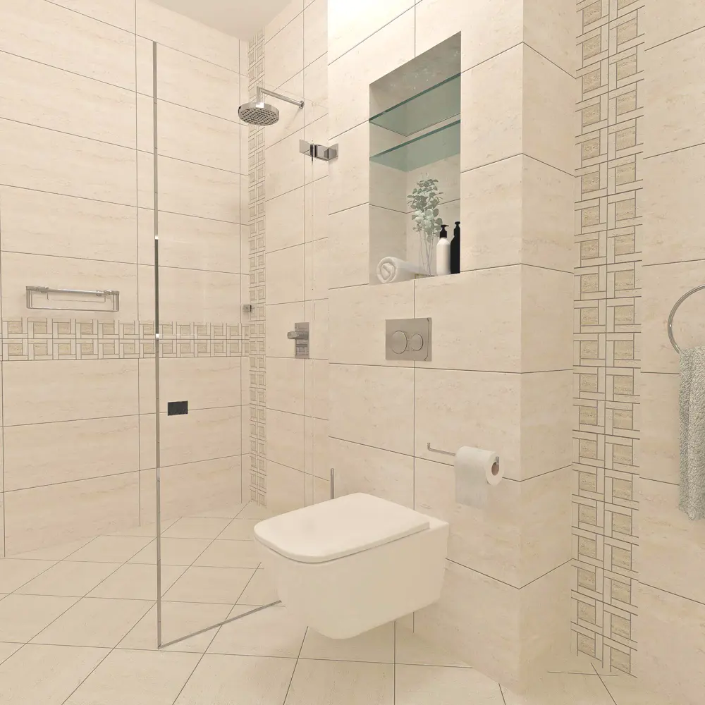 Керамогранит Ecogres EV01 30х30 см 1.53 м² матовый цвет светло-бежевый Ecotravertine STLM-2109255 - Вид №6