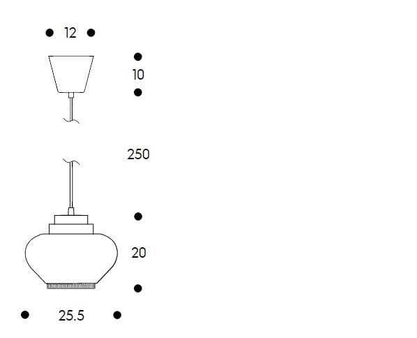 Стальной подвесной светильник Artek A333 “TURNIP“ ARCH-00051686 - Вид №4