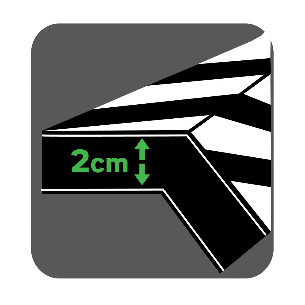 Демпфер угловой Standers 50x20 см, пластик, цвет чёрный Santreyd STLM-2028108 - Вид №9