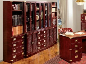 Caroti Книжный шкаф настенный напольный с ящиками