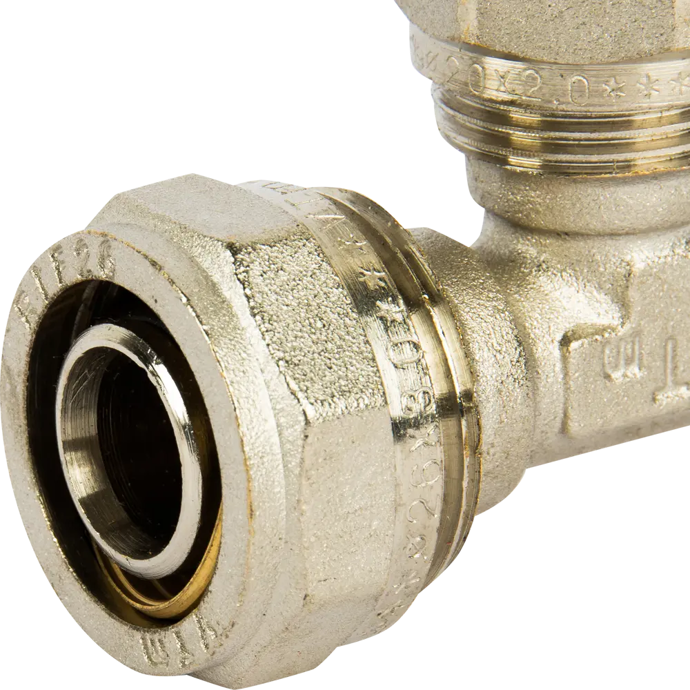 Тройник переходной Valtec 26x20x16 мм никелированная латунь VTM.331 STLM-2156264 - Вид №3