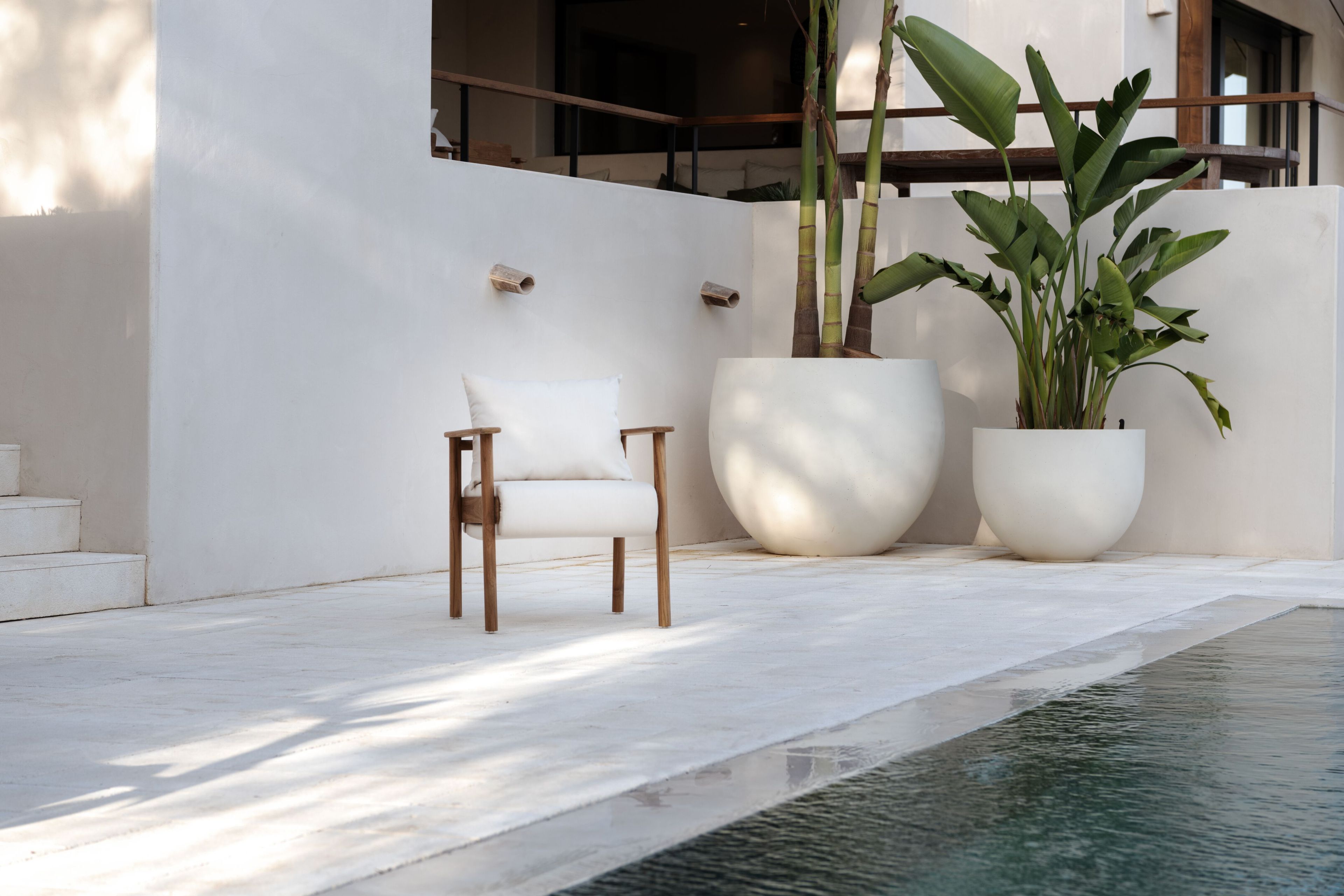 Садовый стул из тикового дерева с подушками Sunbrella FJAKA Pomalo ARCH-00099201 - Вид №12