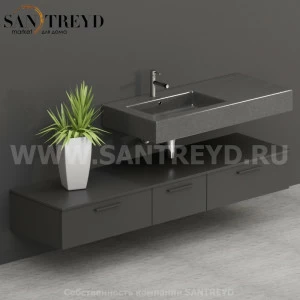 T18552CF2 Столешницы для использования в сочетании с тумбами и открытыми тумбами 185 см коричневая Globo ARREDO WOOD Италия
