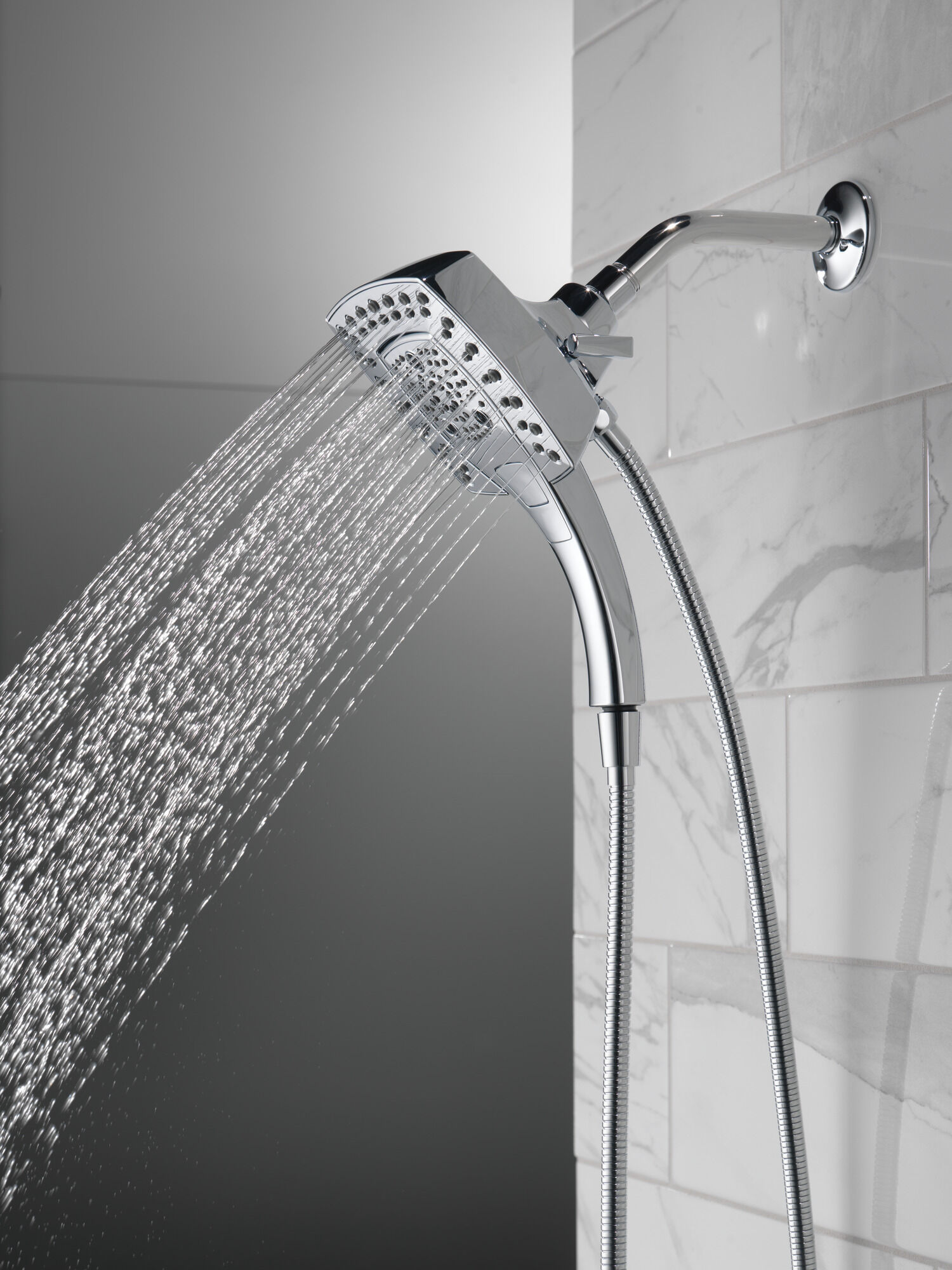 58474-25 H2Okinetic® In2ition® Душ два в одном с 5 настройками Delta Faucet Universal Showering Хром  - Вид №11