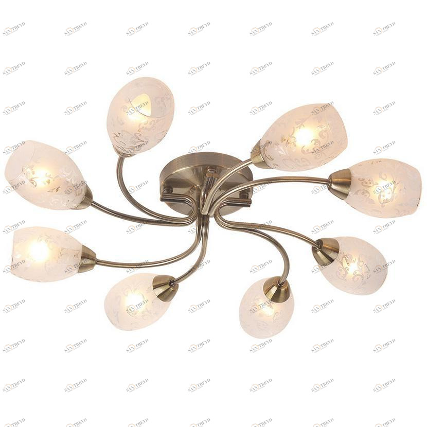 Потолочная люстра IDLamp Carmina 201/8PF-Oldbronze IDLAMP CARMINA 182554 