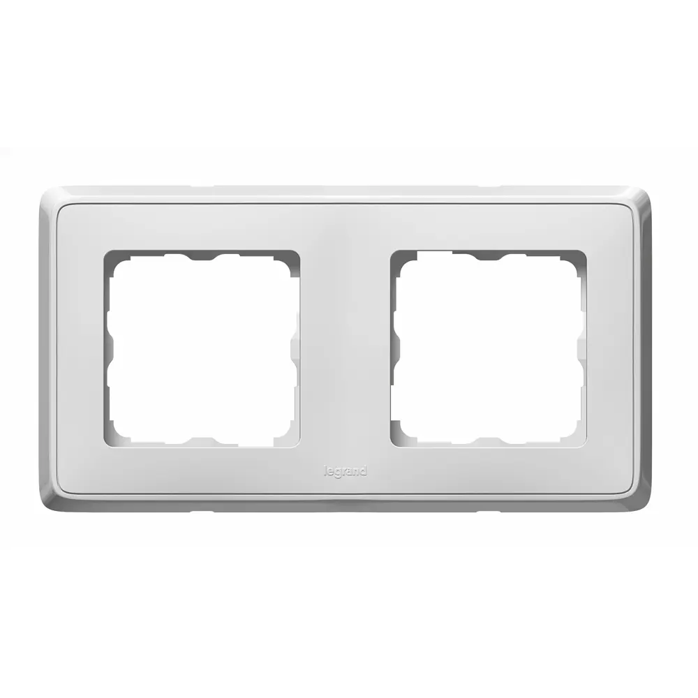 Рамка для розеток и выключателей Cariva, 2 поста, цвет белый legrand STLM-2021360