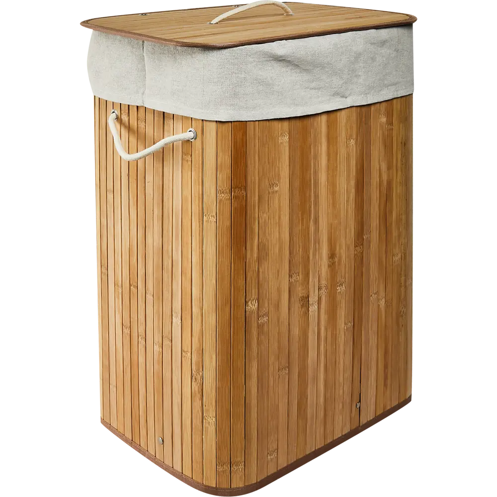 88962234 Корзина для белья Vidage Cesto 72 л бамбук цвет бежевый STLM-0990357