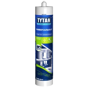 Герметик силиконовый Tytan Euro line универсальный уксусный белый 280 мл