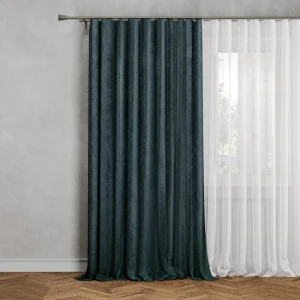 Штора на ленте Lusi 160x280 см цвет сине-серый