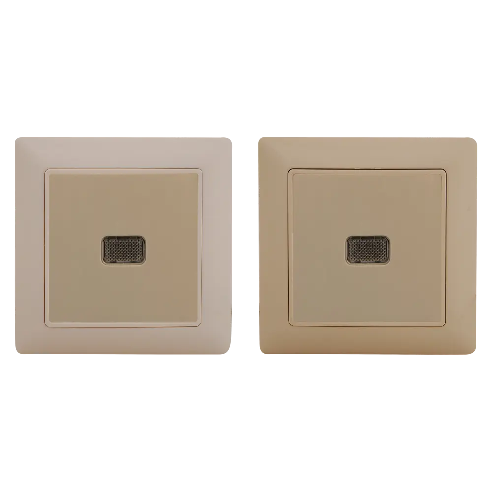 Выключатель встраиваемый ABB Basic 55 1 клавиша с подсветкой, цвет бежевый Basic55 STLM-2067228 - Вид №1