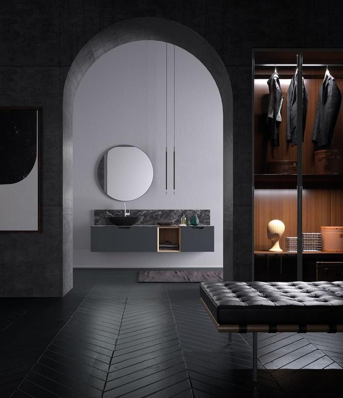 Archeda Подвесной деревянный туалетный столик с ящиками Quaranta5 sun-id-1358170 - Вид №4