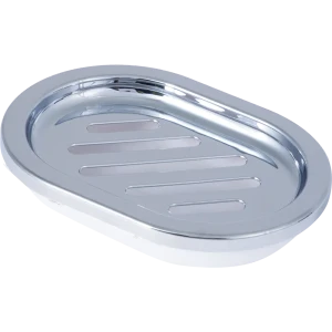 Мыльница настольная «Альма» пластик цвет белый