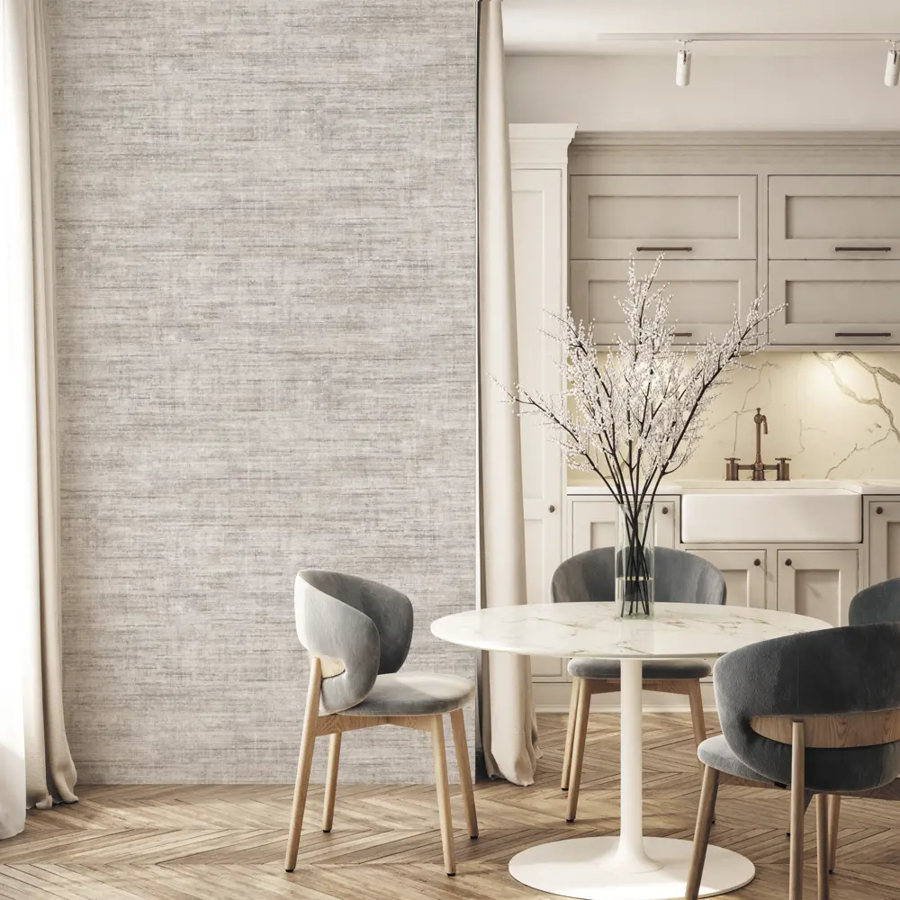 Флизелиновые обои Domani Casa Кампари с полосатым рисунком в цвете мокко 89440760 STLM-1582392 - Вид №4