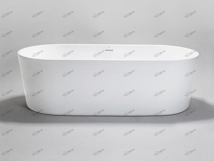 Blu Bathworks® Отдельностоящая овальная акриловая ванна Pisa Bt8004b16