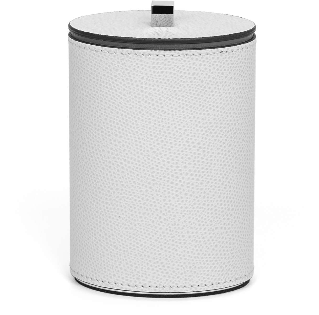 Держатель для ватных дисков Poseidon овальный - Ø 8XH11 см / зернистая кожа_coffee