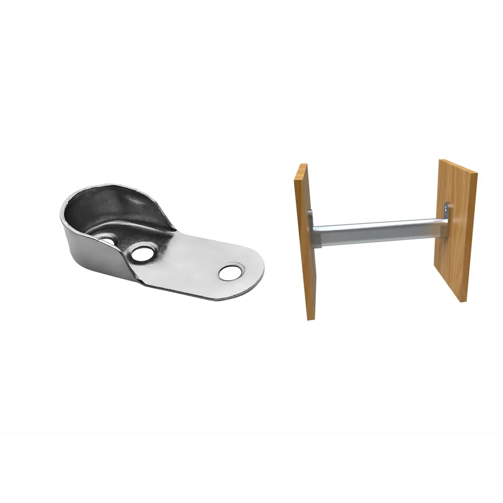 Держатель овальной трубы 30 хром Santreyd STLM-2096652 - Вид №2