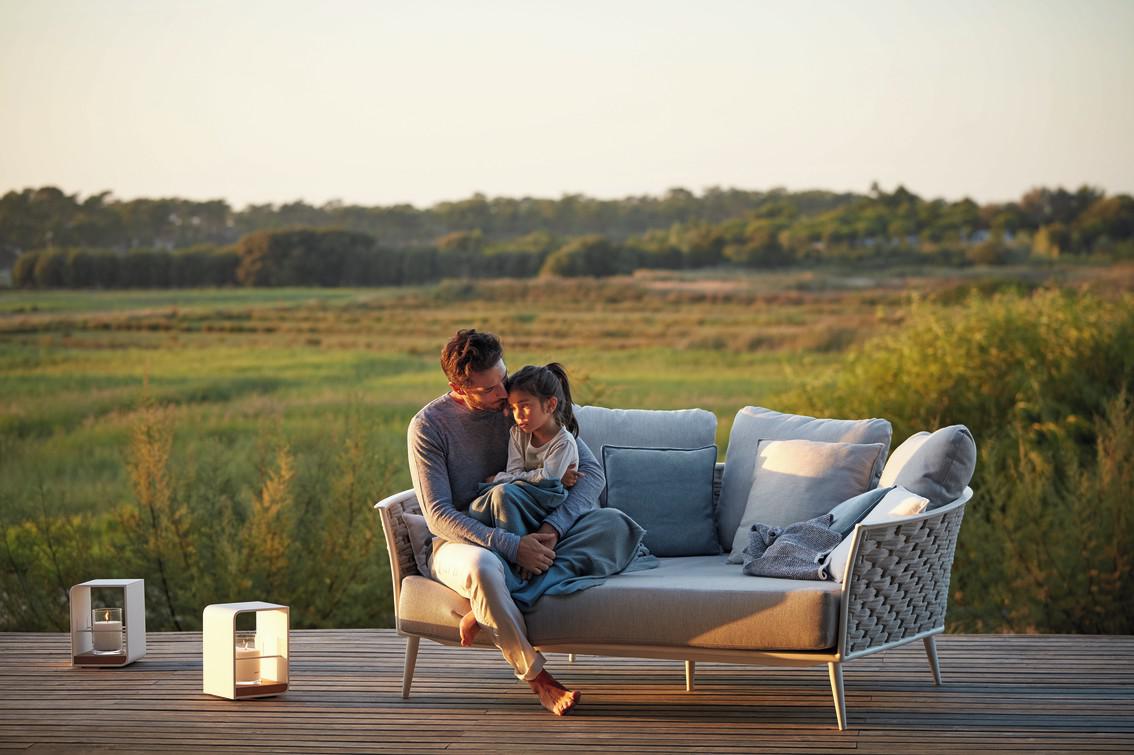 Кушетка лава веревка 45мм антрацит Manutti Cascade MNST752 - Вид №5