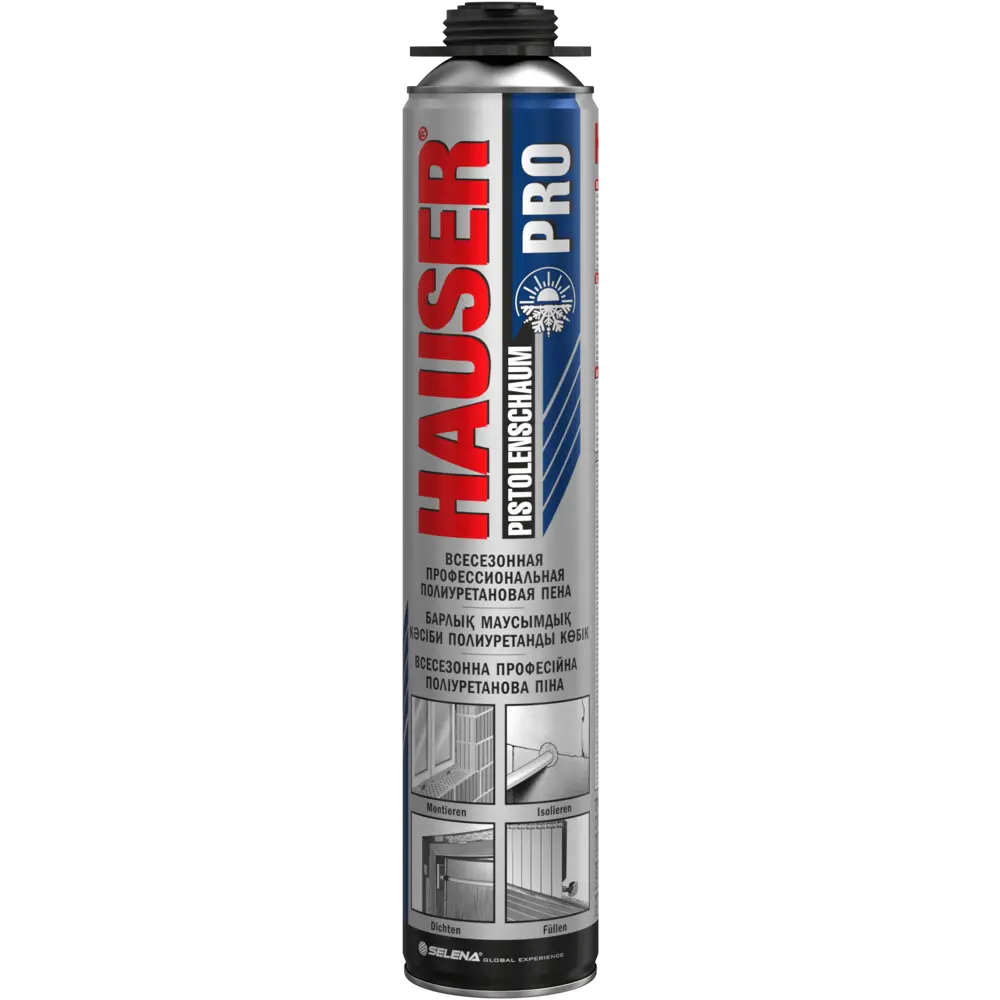Пена монтажная пистолетная Hauser Pro всесезонная 620 мл Santreyd STLM-2042473