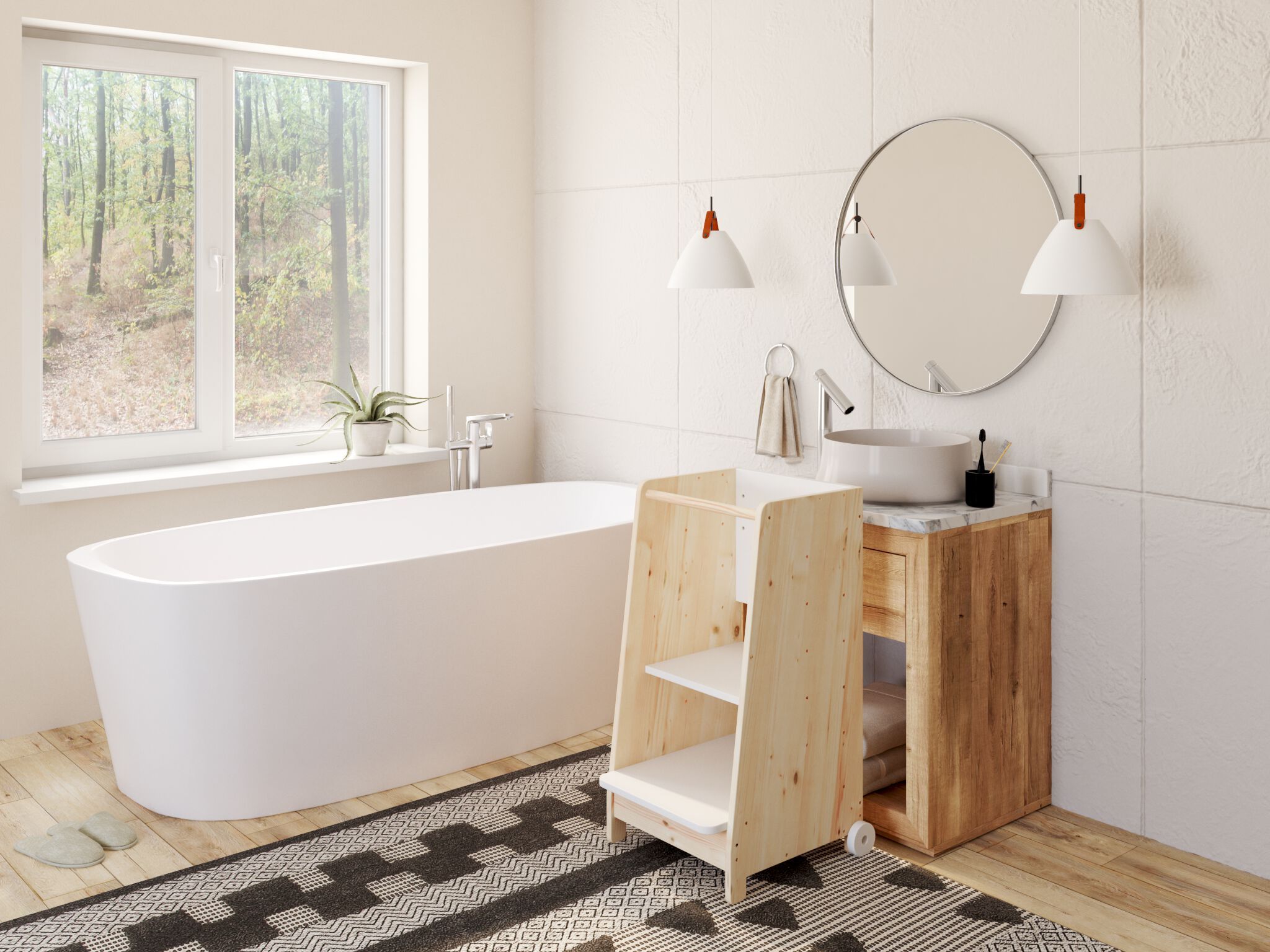 Регулируемая высота деревянный стул Mathy by Bols ASYMETRY ARCH-00149104 - Вид №9