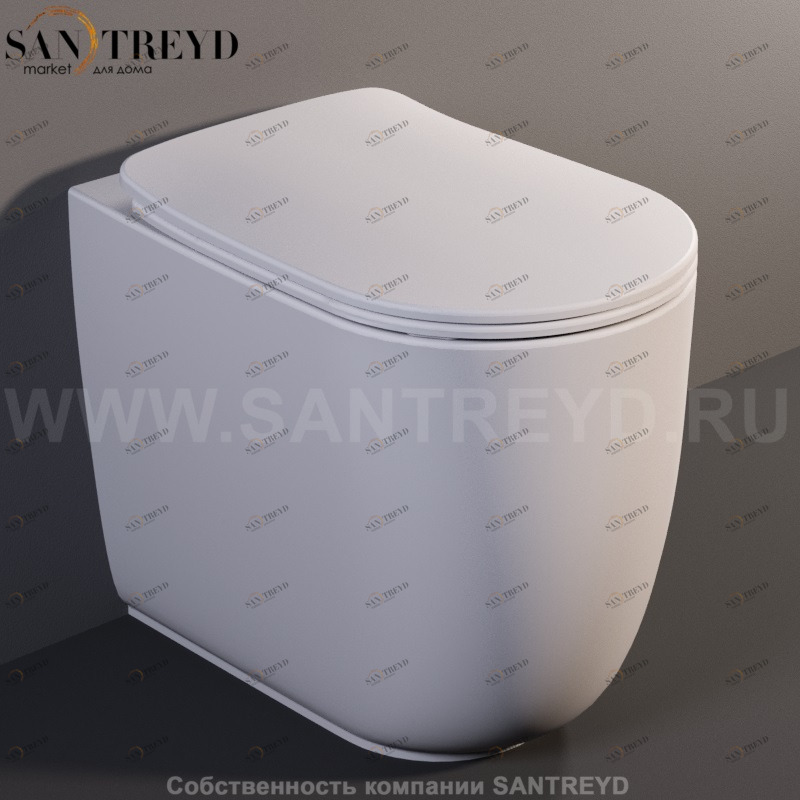 531830 Приставной унитаз напольный Белый Kerasan Nolita Италия