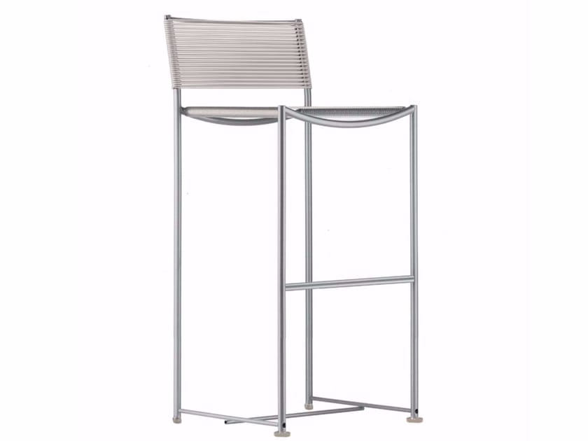 Высокий садовый стул со спинкой Alias Green PVC ARCH-00024455