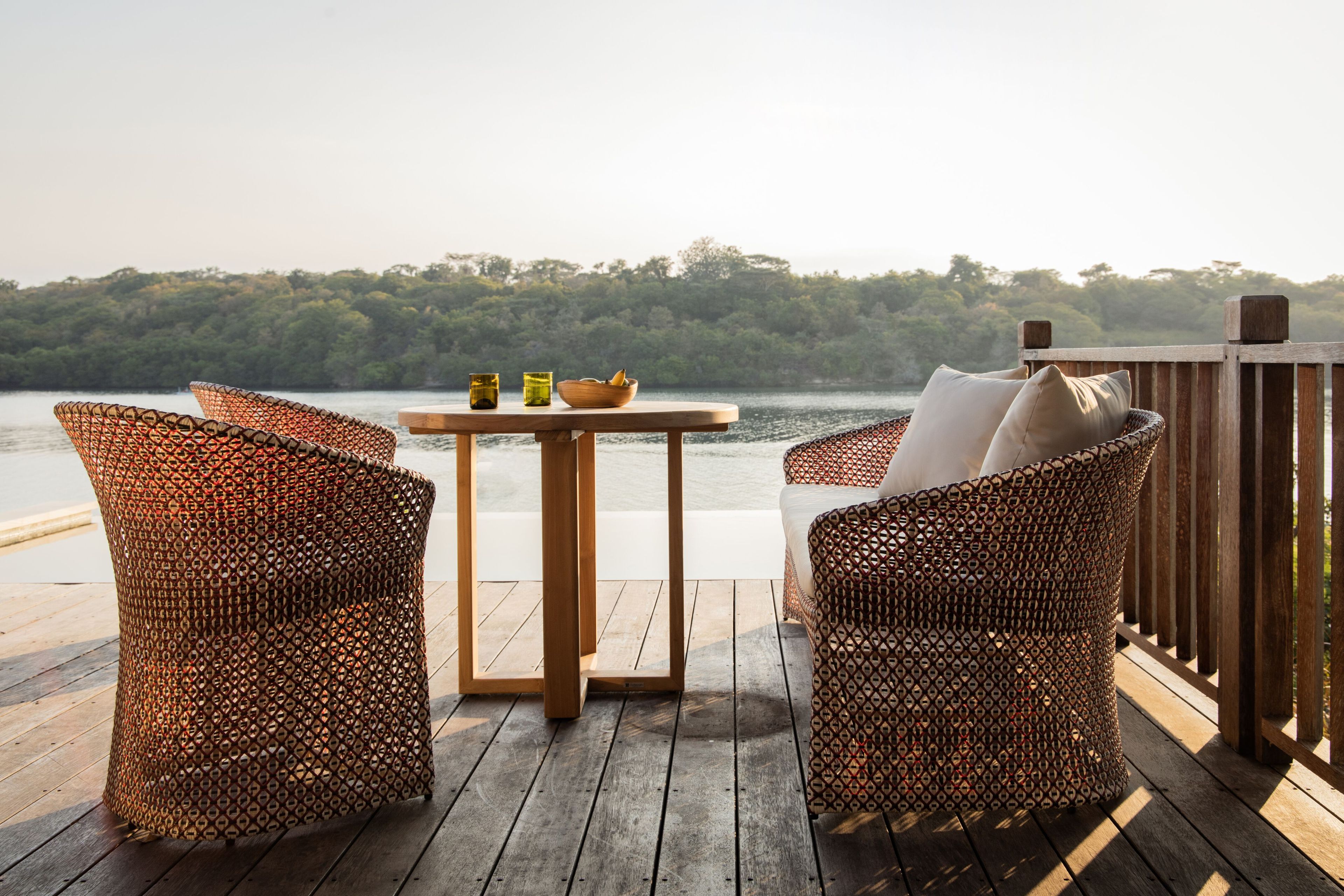 3-местный синтетический тканевый садовый диван cbdesign Lea ARCH-00043126 - Вид №1