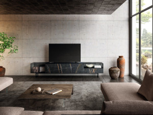 Стеклянный шкаф для телевизора