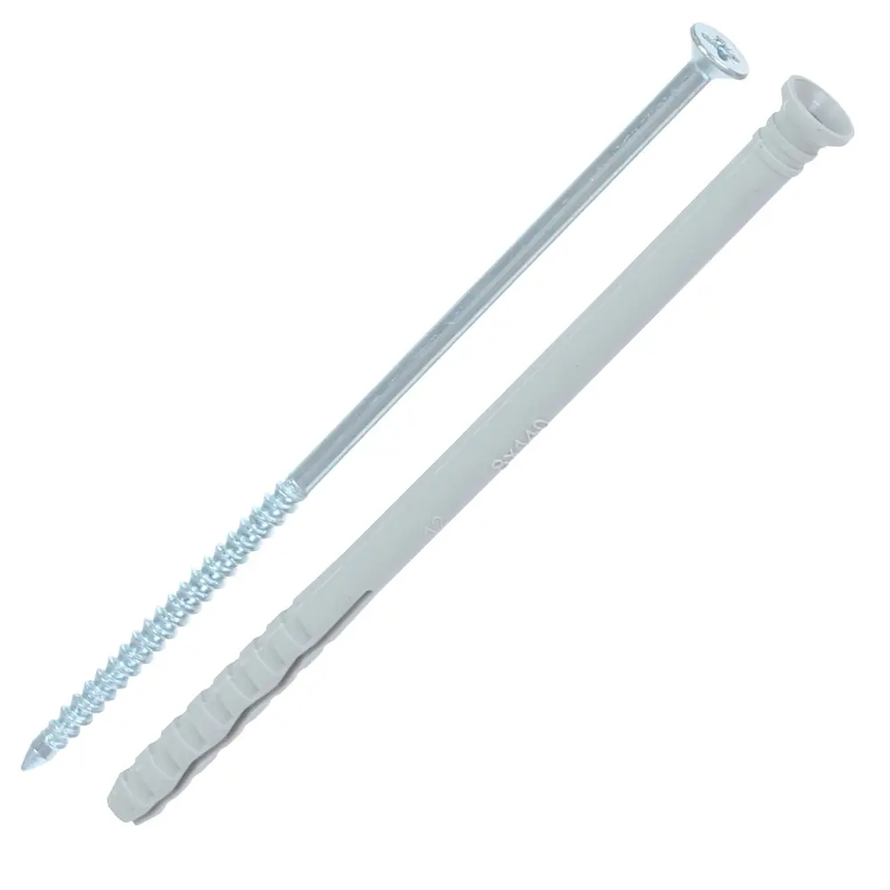 Дюбель-гвоздь потайной Standers 8x140 мм нейлон цвет серый 8 шт STLM-2080581