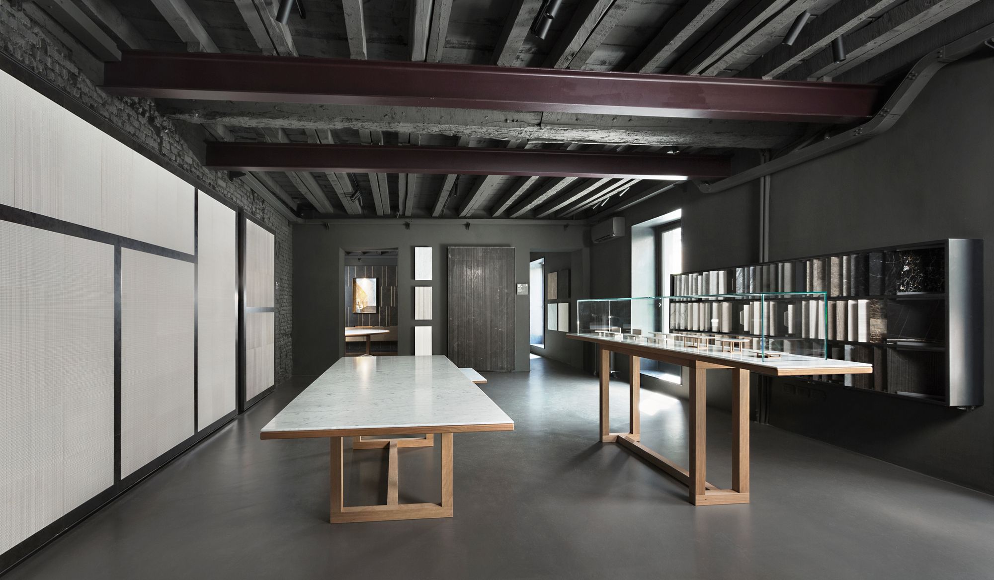 Прямоугольный стол из дерева и мрамора Salvatori Span ARCH-00146116 - Вид №7