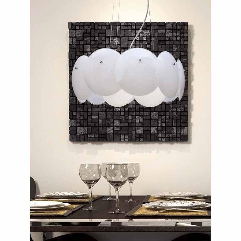 Подвесная люстра Crystal Lux Omega SP3 CRYSTAL LUX ДИЗАЙНЕРСКИЕ, OMEGA 056937 Белый  - Вид №1