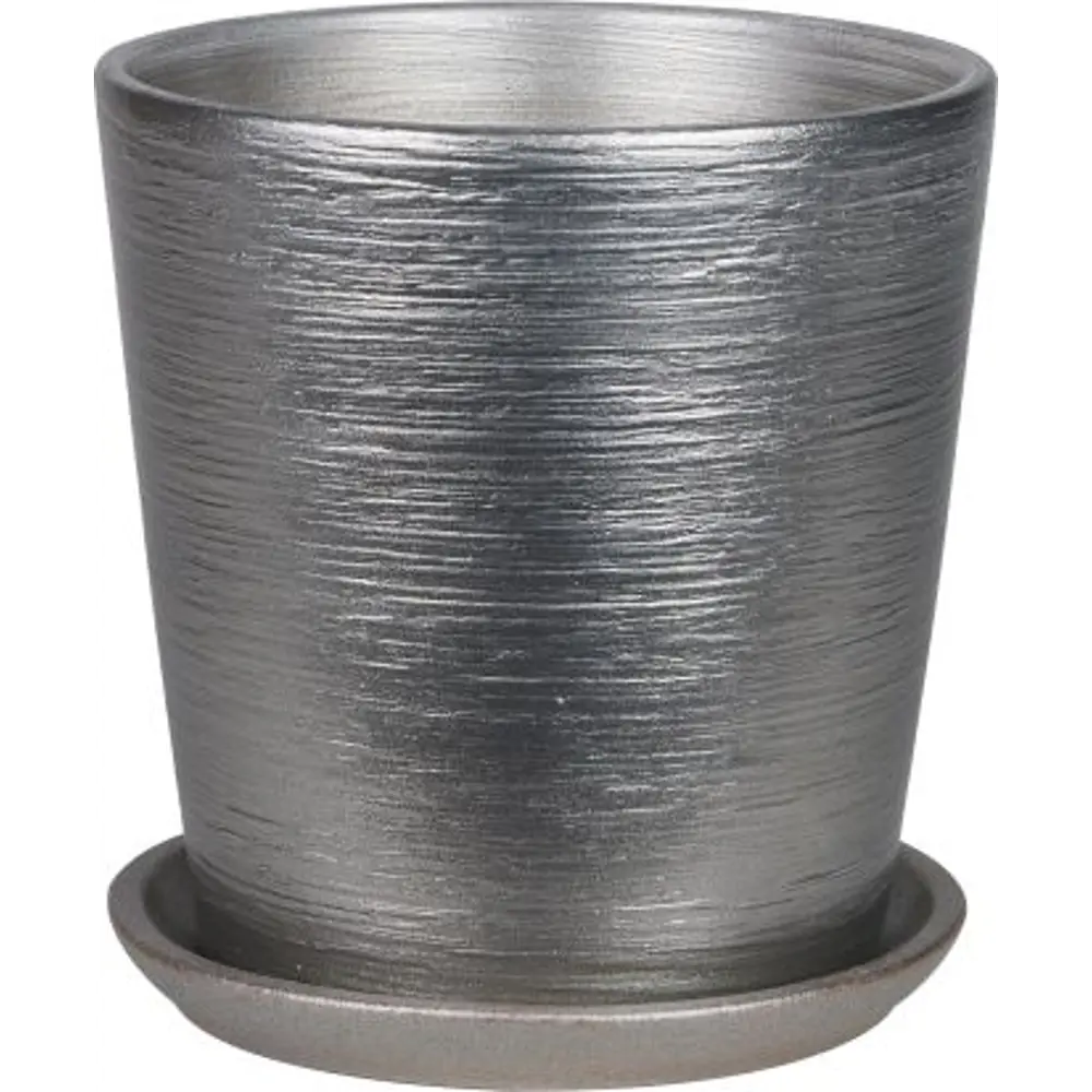 Горшок цветочный №5 ø22 см 5.6 л керамика металлик Santreyd Металлик намотка STLM-2144574