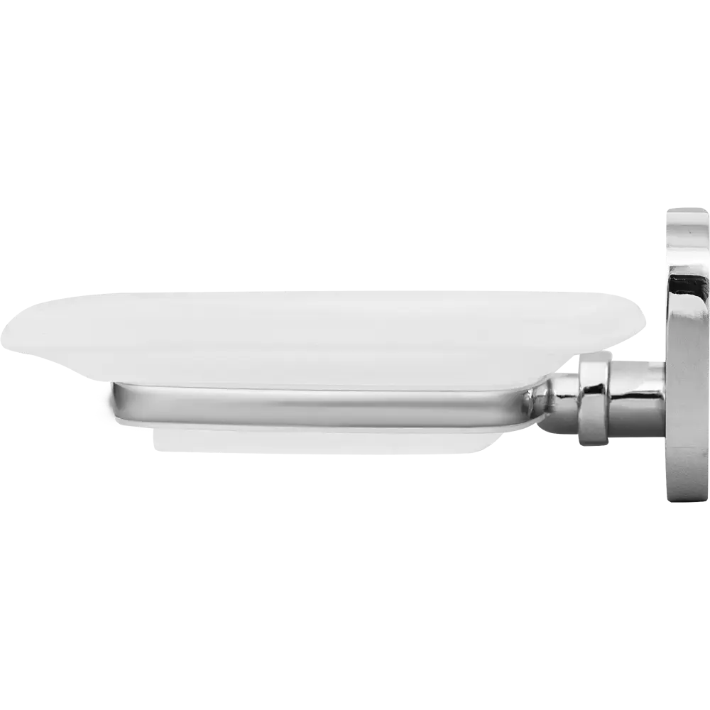 Мыльница подвесная «Kraft», стекло, цвет хром BRISSEN STLM-2202605 - Вид №3