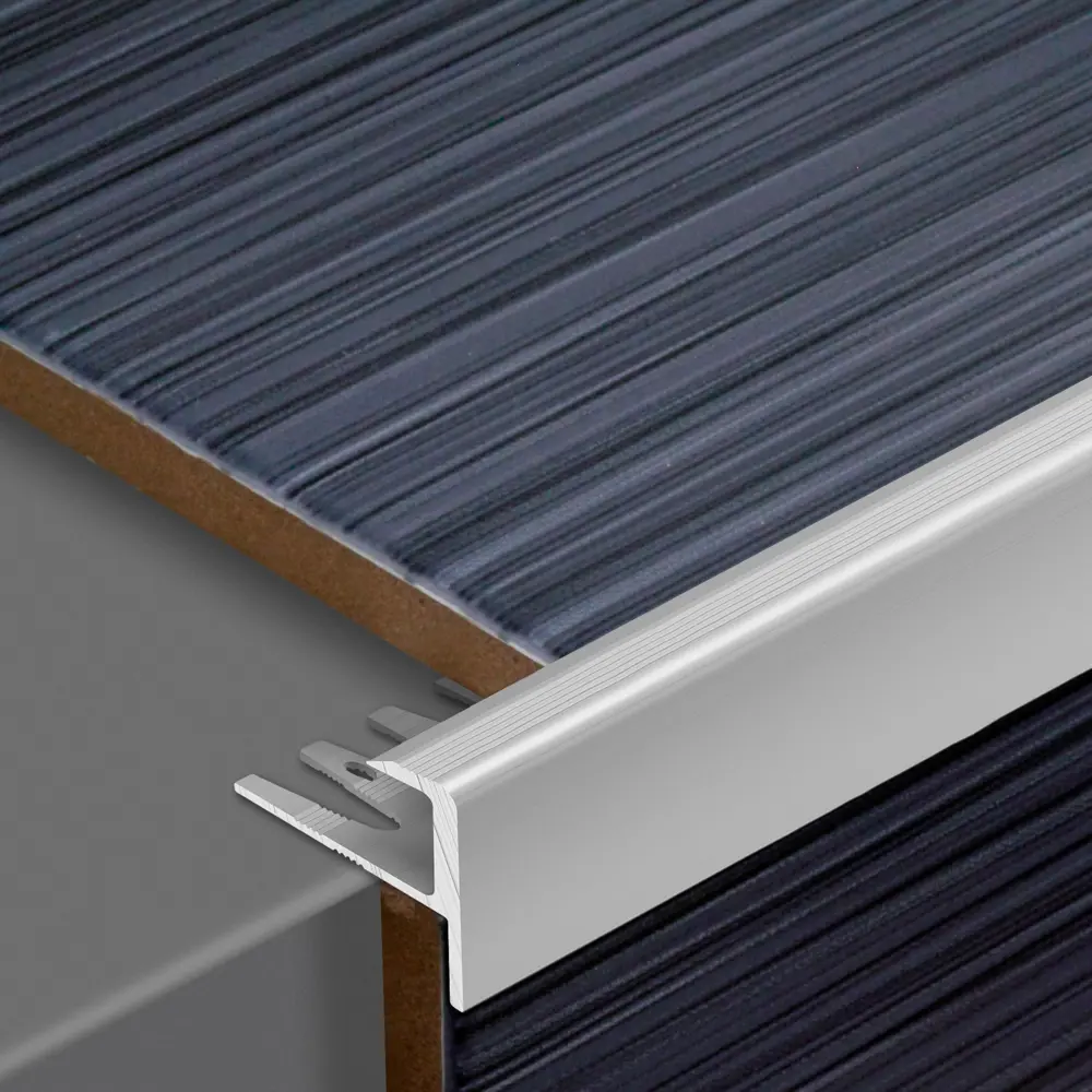 Гибкий профиль ALPROFI для лестничных ступеней, серебристый 270 см 18186481 STLM-0009907 - Вид №1