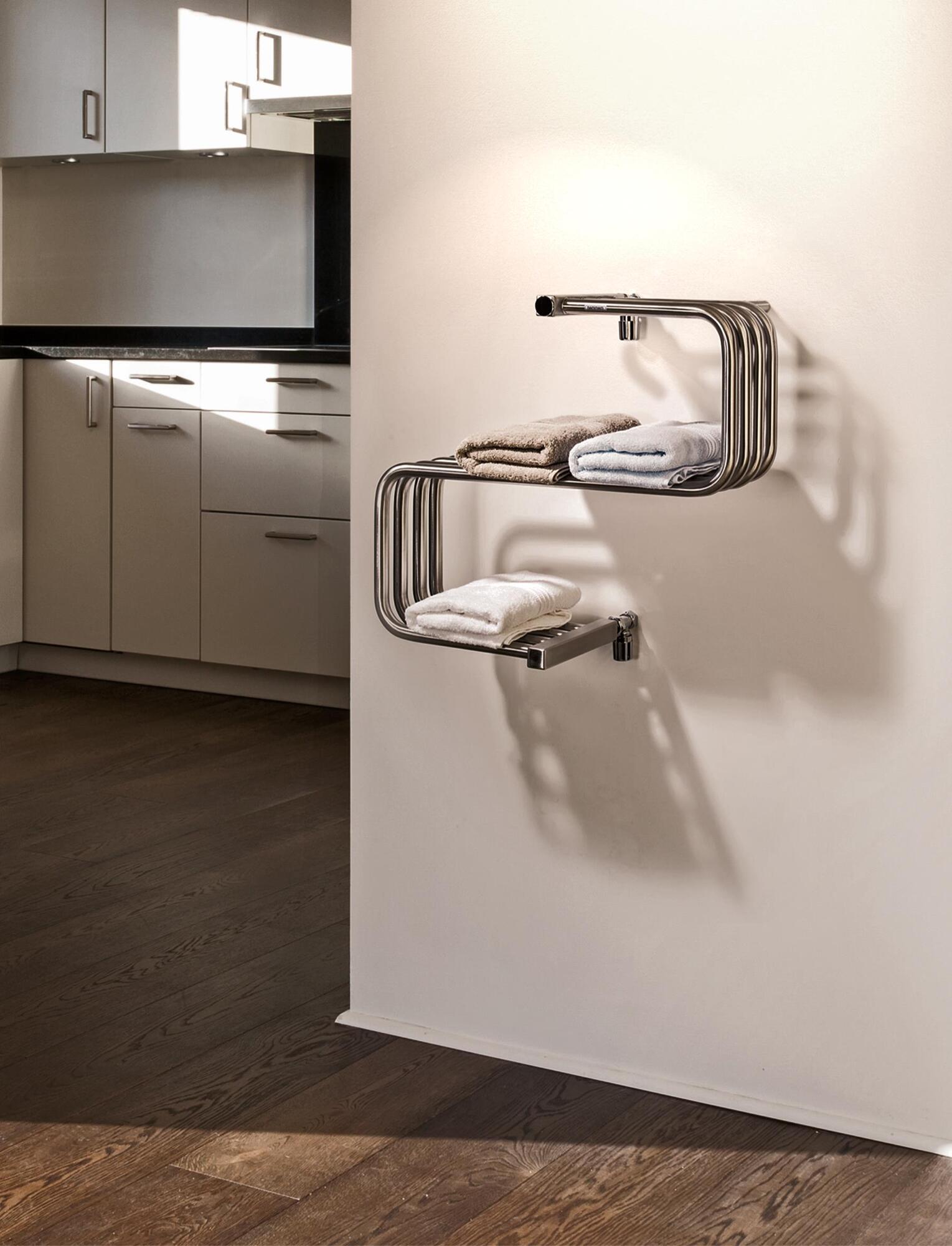 Полотенцесушитель Hammam REFLECTION Stainless steel  комбинированный; электрический или водяной Сталь  - Вид №24