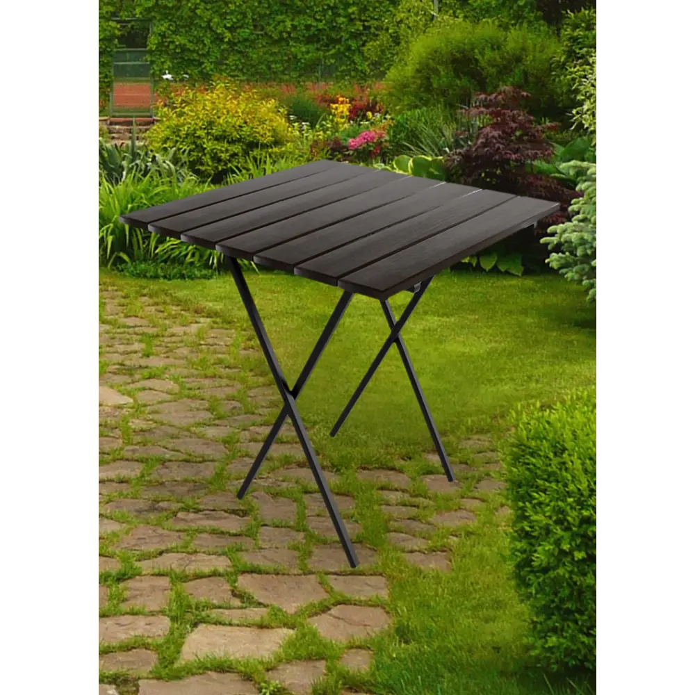 Стол садовый складной Quadro, металл/дерево, цвет каштан Santreyd 5 STLM-2015193 - Вид №5