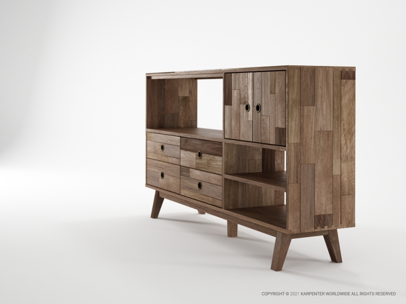 625_1333 Комод с 4 ящиками и 2 дверцами Karpenter NEW BROOKLYN  - Вид №2