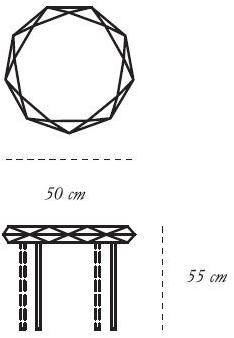 Scarlet Splendour Высокий восьмиугольный металлический стол 88 secrets sun-id-1513290 - Вид №6