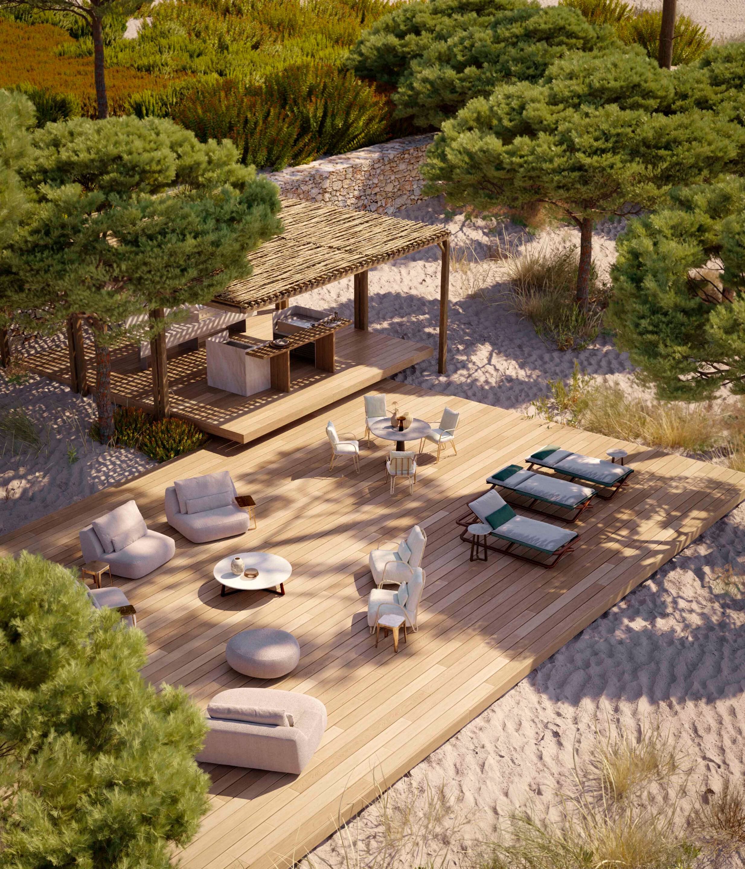 Тканевый мягкий садовый стул Exteta Moonlight ARCH-00046216 - Вид №17