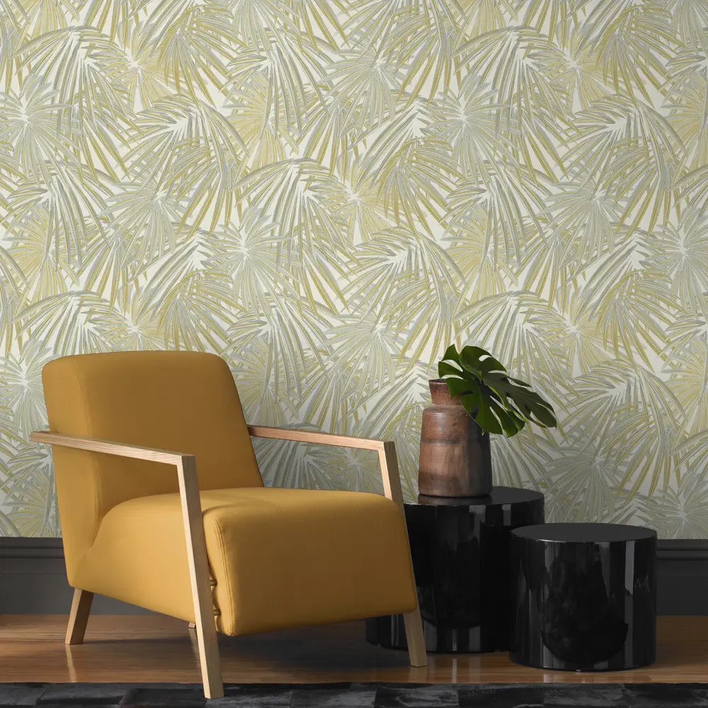 Обои флизелиновые Rasch SM «Пальма» зелёные 1.06 м RA 965810 STLM-2124050 - Вид №2