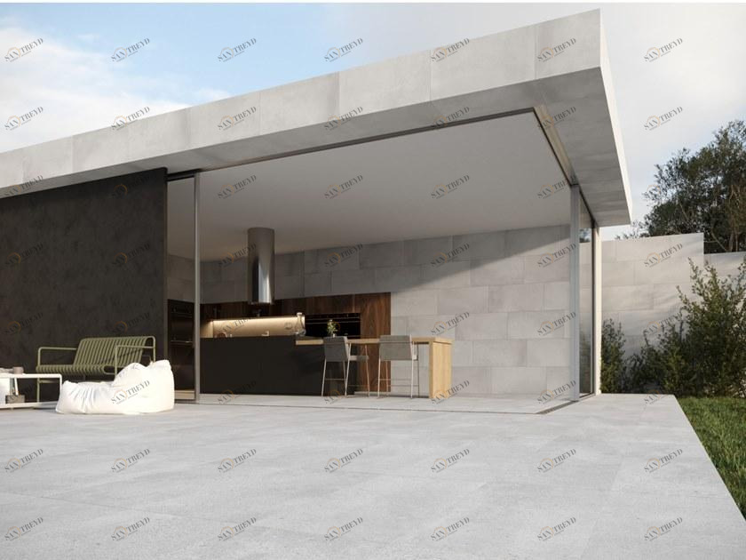 RECER Белая напольная плитка для улицы с эффектом камня sun-id-1368380