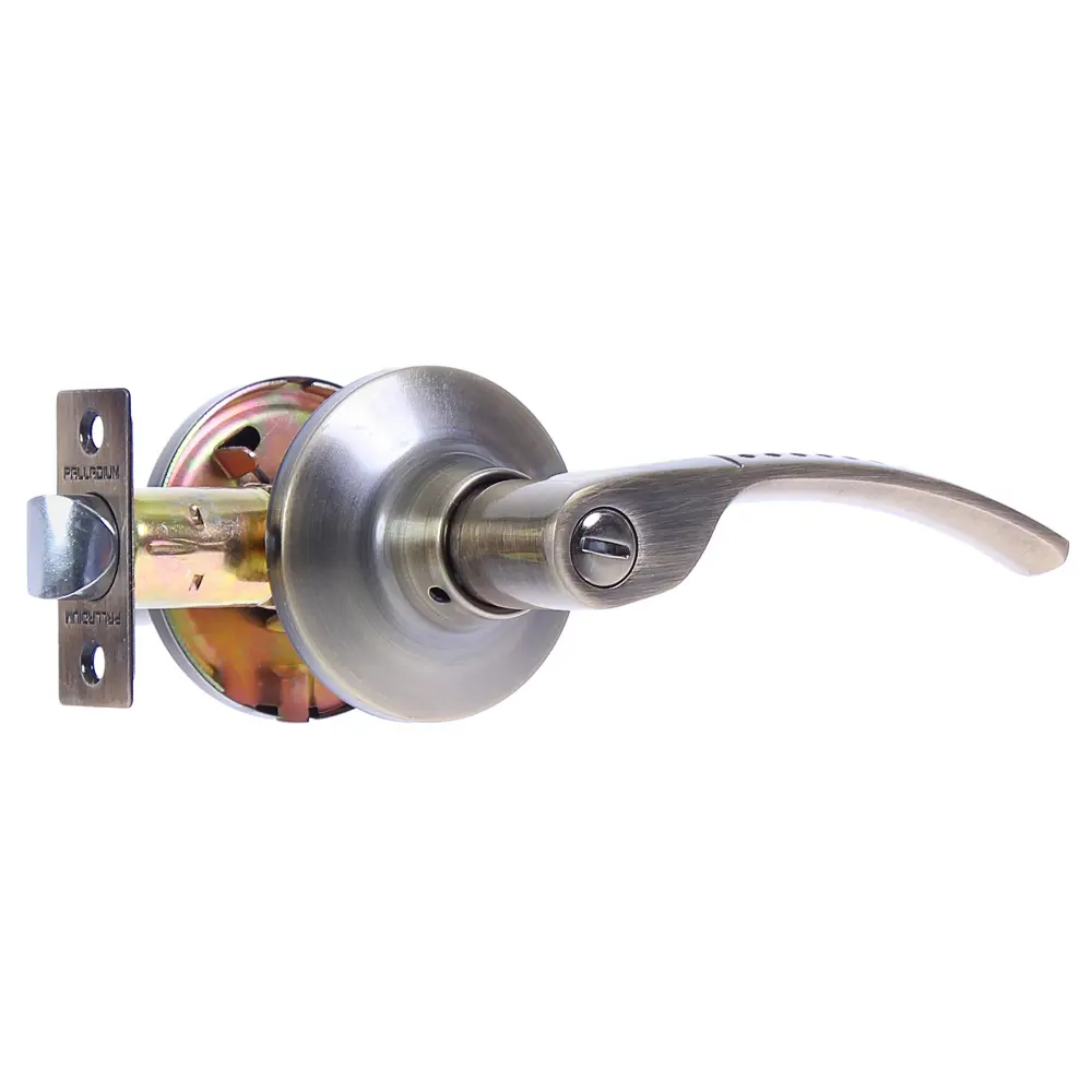 Ручка-защёлка Palladium 3903 AB BK, с фиксатором, ЦАМ, цвет античная бронза STLM-2058921