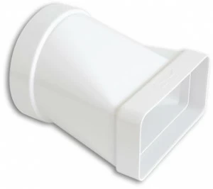 First Corporation Горизонтальное соединение в абс от круглой трубы к прямоугольной La ventilazione Cgo112b