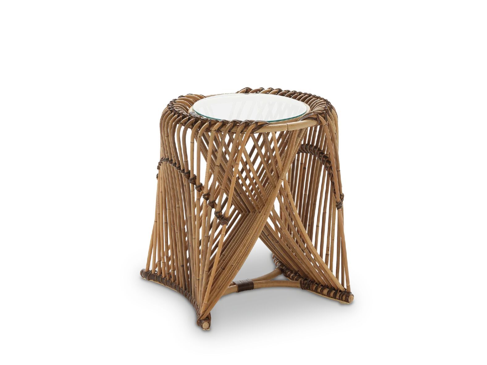 Круглый журнальный столик из ротанга Nodo Italia ARCH-00070624