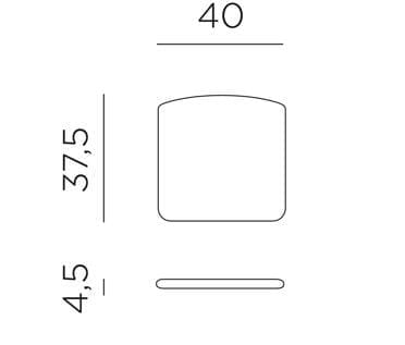 Штабелируемый стул из полипропилена с подлокотниками Nardi Doga ARCH-00038527 - Вид №18