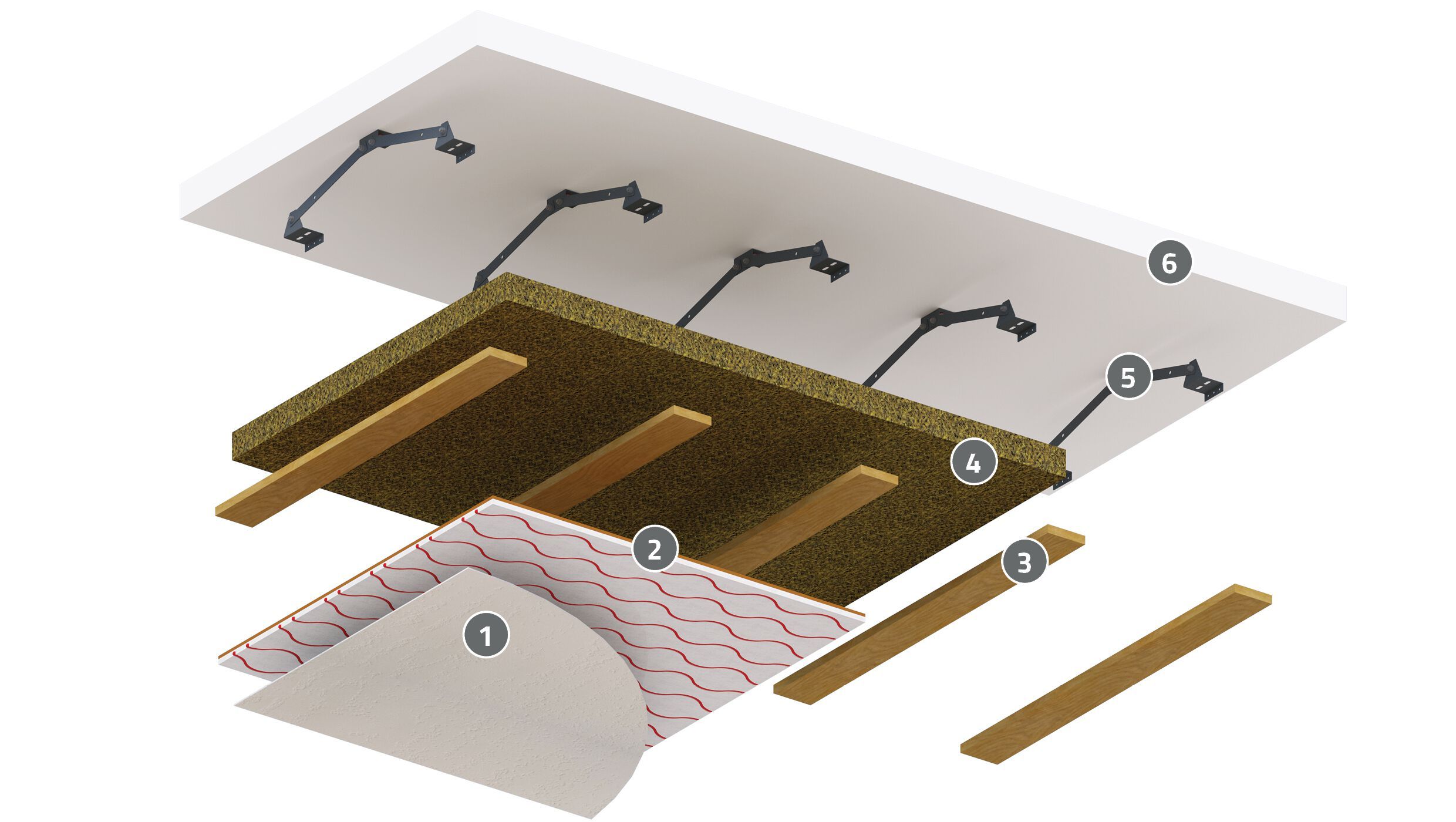 Излучающая потолочная панель из гипсокартона ECOBEL FinoTherm® ARCH-00106366 - Вид №1