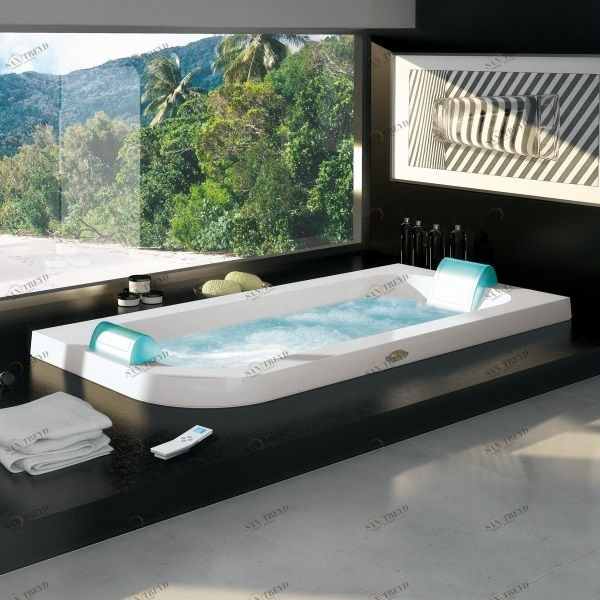Ванна с гидромассажем "HYDRO FRIENDLY" Aquasoul Doubble встроенная 9443-595 Dx Jacuzzi 9443595DX