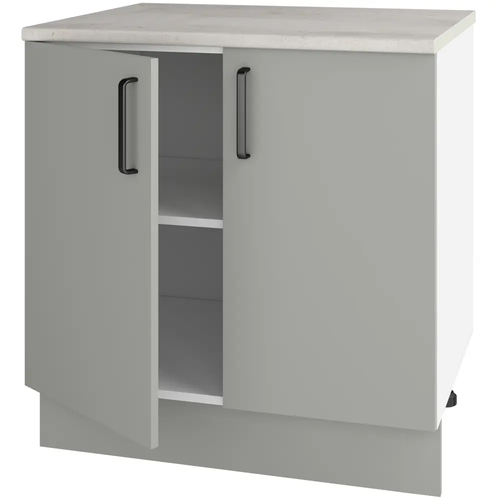Кухонный шкаф напольный Нарбус 80x85x60 см ЛДСП цвет серый Santreyd STLM-2132028 - Вид №14