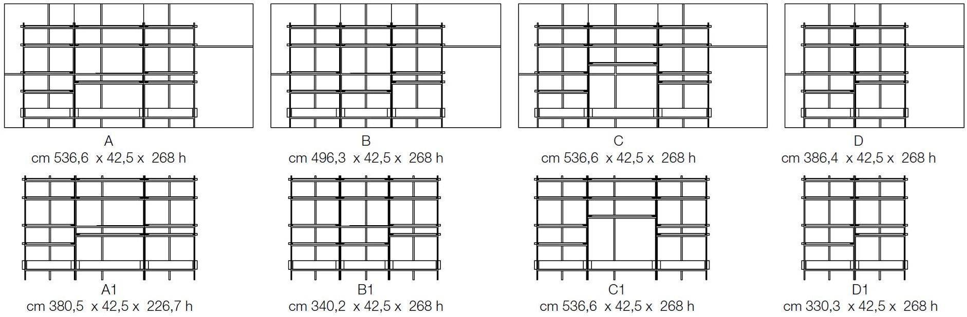 Cantori Модульный книжный шкаф с ящиками sun-id-1474890 - Вид №4