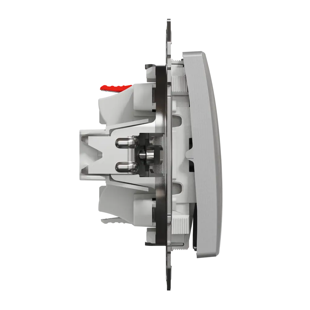 Переключатель встраиваемый Systeme Electric Sedna Design 1 клавиша, цвет алюминий Sedna Design Elements STLM-2082987 - Вид №3